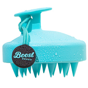 Turquoise Scalp Massager + Detangling Brush | Boost Brush