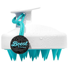 Load image into Gallery viewer, White Exfoliating Scalp Scrubber + Detangling Brush | Boost Brush