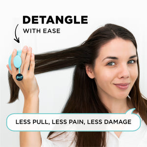 Turquoise Scalp Massager + Detangling Brush | Boost Brush
